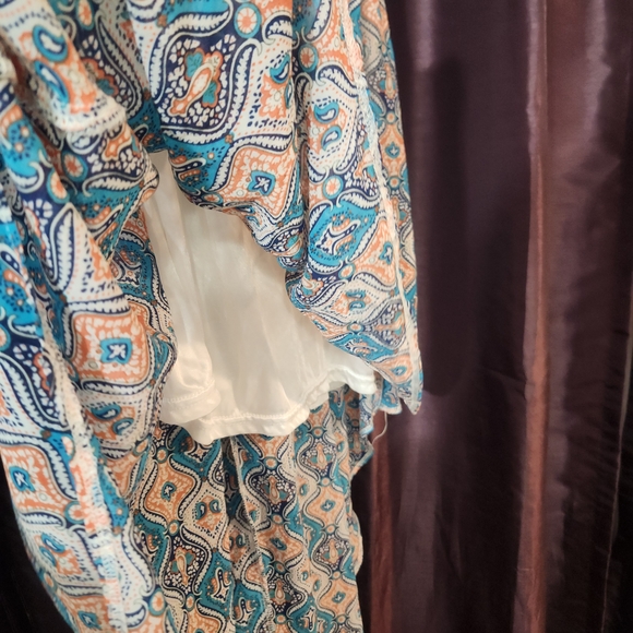 Rue21 Denim and Patterned Strapless Dress - Picture 12 of 16